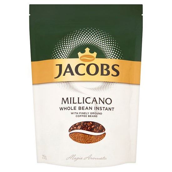 Obrazek Jacobs Millicano Kompozycja kawy rozpuszczalnej i bardzo drobno zmielonych ziaren kawy 75 g