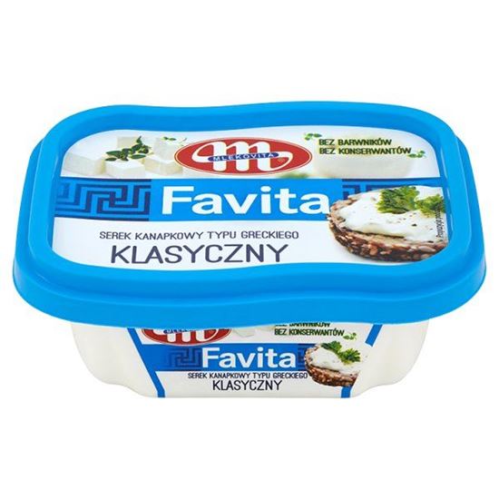 Obrazek Mlekovita Favita Serek kanapkowy typu greckiego klasyczny 150 g