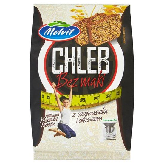 Obrazek Melvit Chleb bez mąki z czarnuszką i orkiszem 600 g