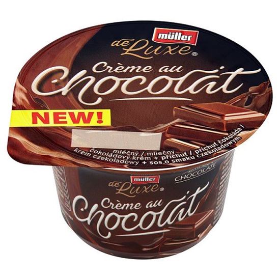 Obrazek Müller de Luxe Krem czekoladowy + sos o smaku czekoladowym 150 g