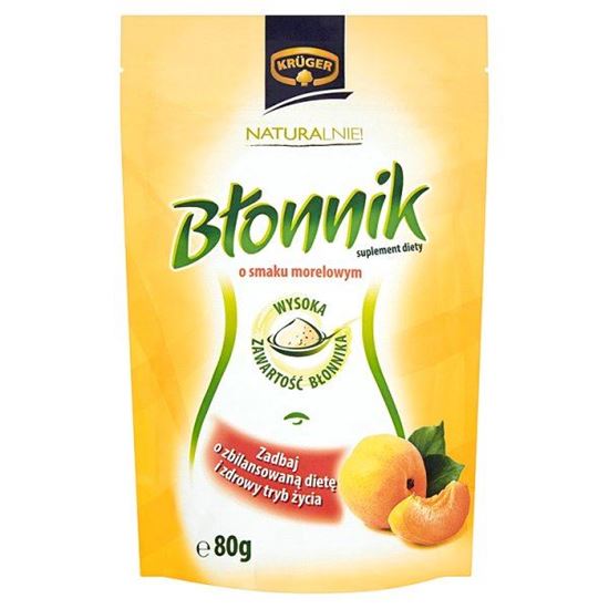 Obrazek Krüger Błonnik o smaku morelowym Suplement diety 80 g