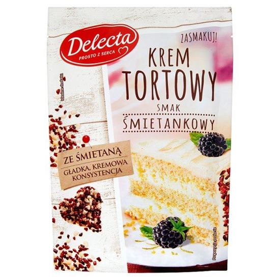 Obrazek Delecta Krem tortowy smak śmietankowy 120 g