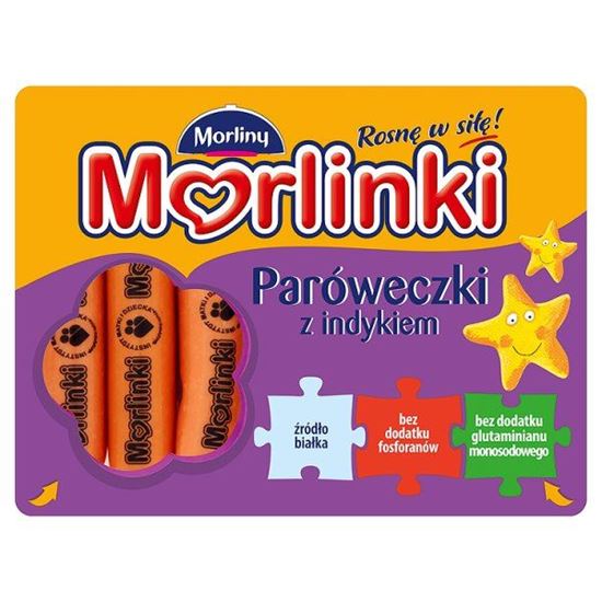 Obrazek Morliny Morlinki Paróweczki z indykiem 175 g