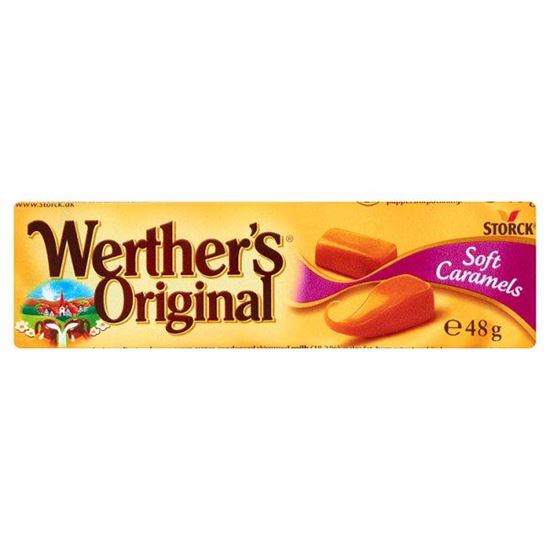 Obrazek Werther's Original Soft Caramels Miękkie karmelowe cukierki toffi 48 g