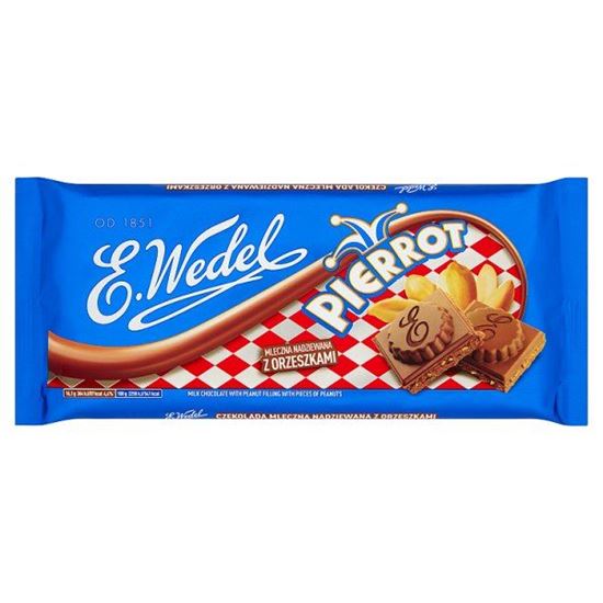 Obrazek E. Wedel Pierrot Czekolada mleczna nadziewana z orzeszkami 290 g