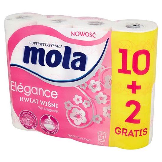 Obrazek Mola Elégance Kwiat Wiśni Papier toaletowy 12 rolek