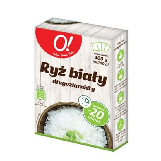 Obrazek O! Ryż biały 4 x 100 g