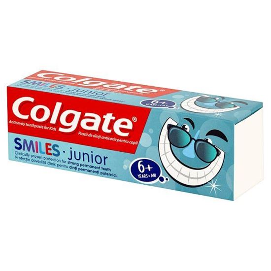 Obrazek Colgate Smiles Junior Przeciwpróchnicza pasta do zębów dla dzieci 6+ lat 50 ml