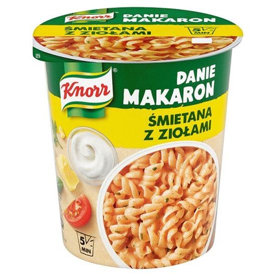 Obrazek Knorr Danie Makaron Śmietana z ziołami 67 g