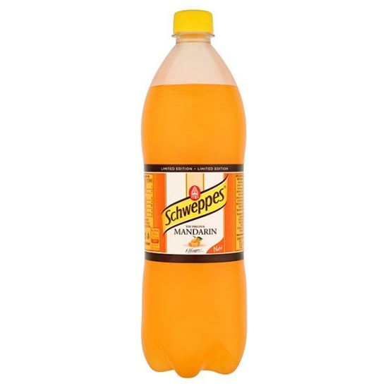 Obrazek Schweppes Mandarin Napój gazowany o smaku mandarynkowym 1 l