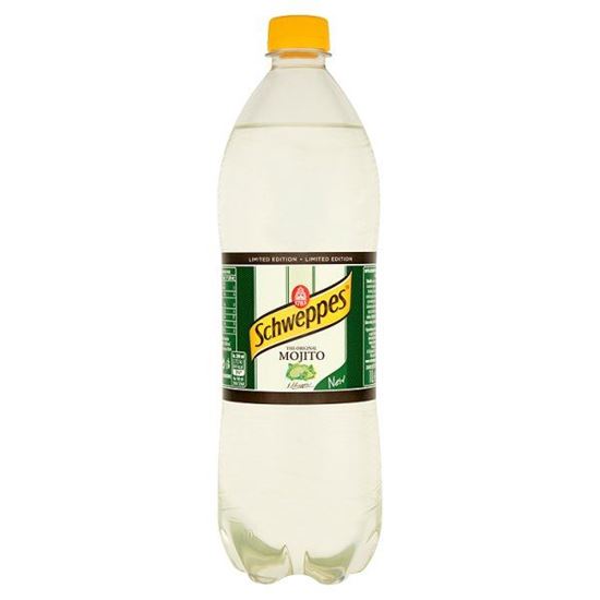 Obrazek Schweppes Mojito Napój gazowany o smaku limonkowo-miętowym 1 l