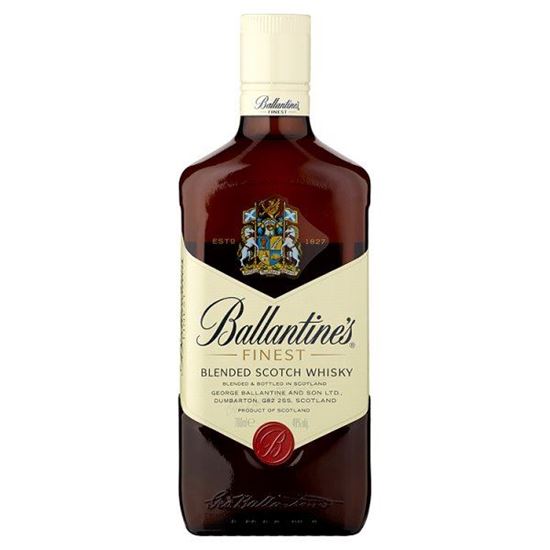 Obrazek Ballantine's Finest Szkocka whisky 700 ml i szklanka