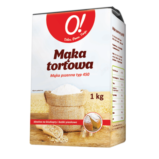Obrazek O! Mąka tortowa pszenna typ 450 1 kg