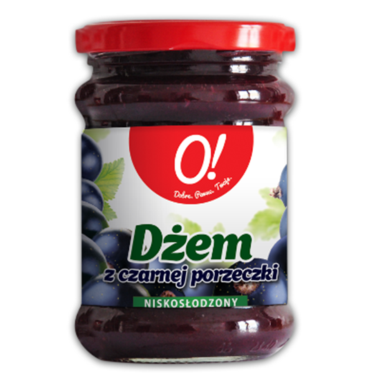 Obrazek O! Dżem z czarnej porzeczki 270 g