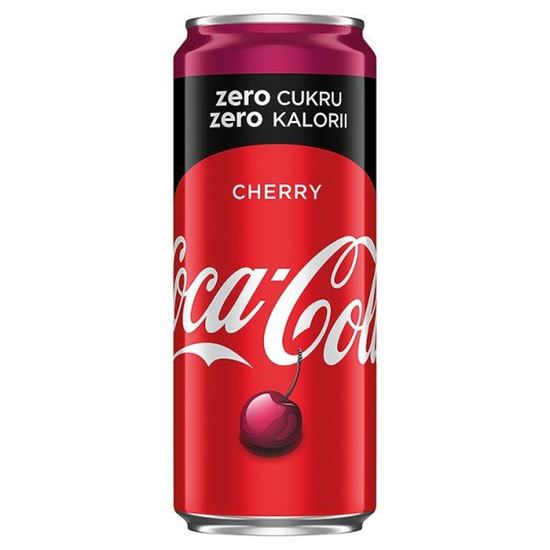 Obrazek Coca-Cola zero Cherry Napój gazowany 330 ml
