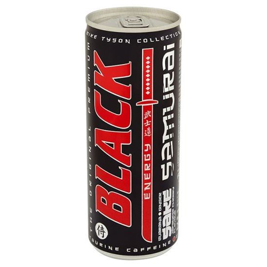 Obrazek Black Energy Samurai Gazowany napój energetyzujący o smaku wiśni imbiru i sake 250 ml