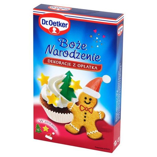 Obrazek Dr. Oetker Boże Narodzenie Dekoracje z opłatka 19 sztuk