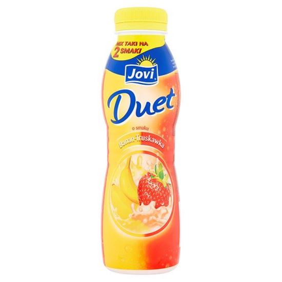 Obrazek Jovi Duet Napój jogurtowy o smaku banan-truskawka 350 g
