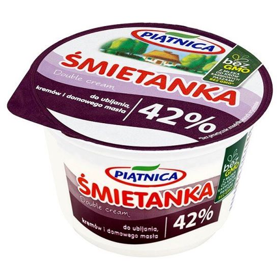 Obrazek Piątnica Śmietanka do ubijania kremów i domowego masła 42% 200 ml