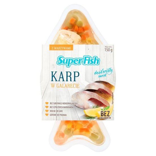 Obrazek SuperFish Karp w galarecie 150 g