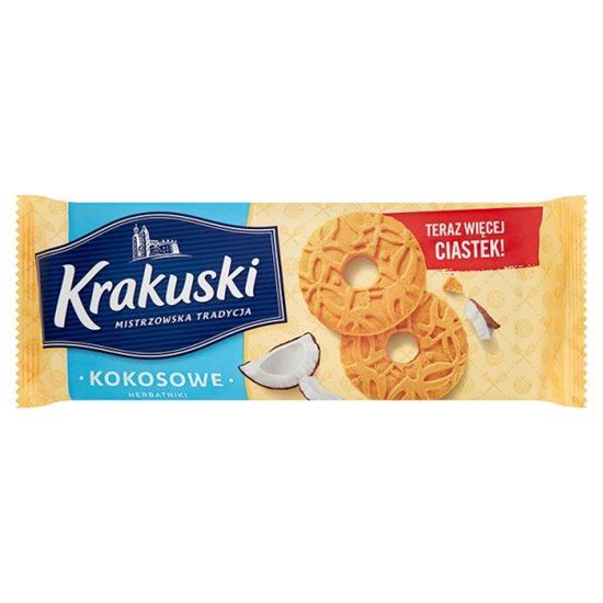 Obrazek Krakuski Kokosowe Herbatniki 168 g