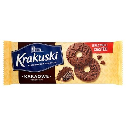 Obrazek Krakuski Kakaowe Herbatniki 163 g