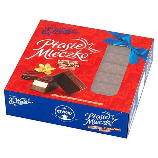 Obrazek E. Wedel Ptasie Mleczko waniliowo-czekoladowe dekorowane 380 g
