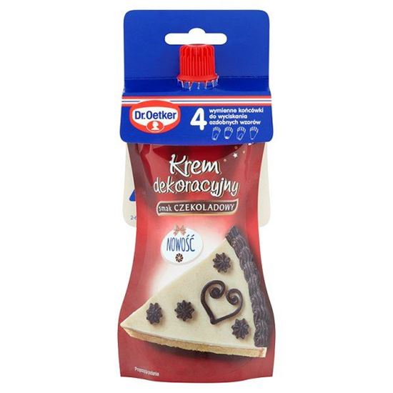 Obrazek Dr. Oetker Krem dekoracyjny smak czekoladowy 140 g