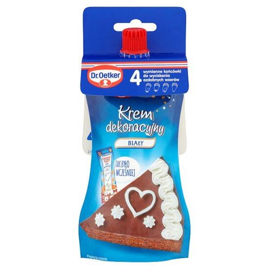 Obrazek Dr. Oetker Krem dekoracyjny biały 140 g