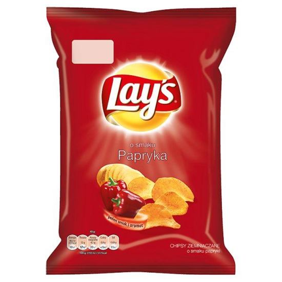 Obrazek Lay's o smaku Papryka Chipsy ziemniaczane 40 g