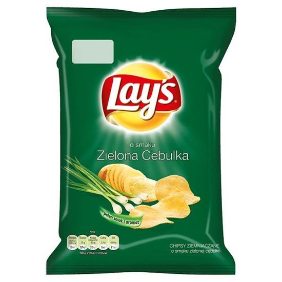 Obrazek Lay's o smaku Zielona cebulka Chipsy ziemniaczane 40 g