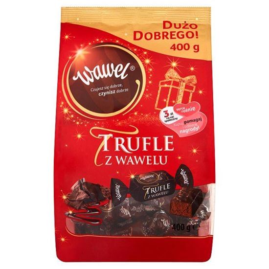 Obrazek Wawel Trufle z Wawelu Cukierki o smaku rumowym w czekoladzie 400 g