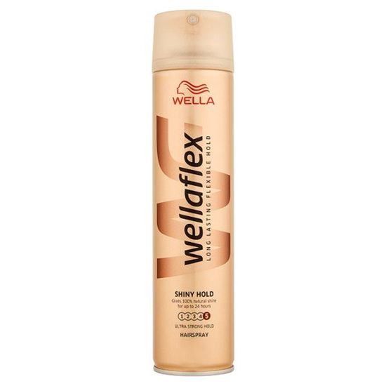 Obrazek Wella Wellaflex Shiny Hold Ultra Strong Hold Lakier do włosów 250 ml