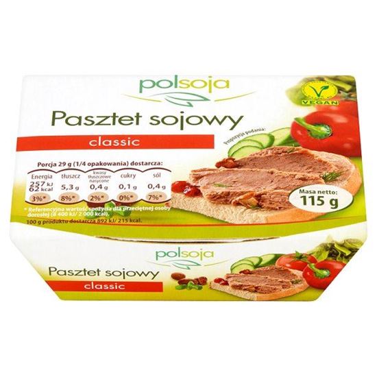 Obrazek Polsoja Pasztet sojowy classic 115 g
