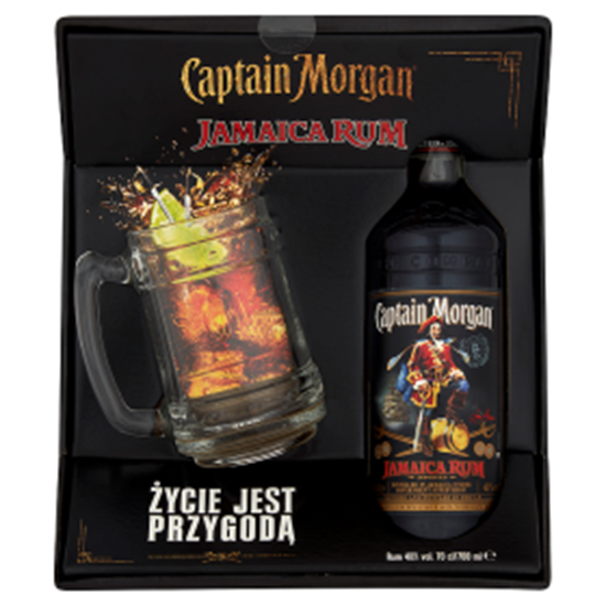Obrazek Captain Morgan Jamaica Rum 700 ml + kufel Zestaw