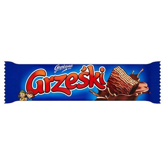 Obrazek Grześki Wafel przekładany kremem kakaowym w czekoladzie 36 g