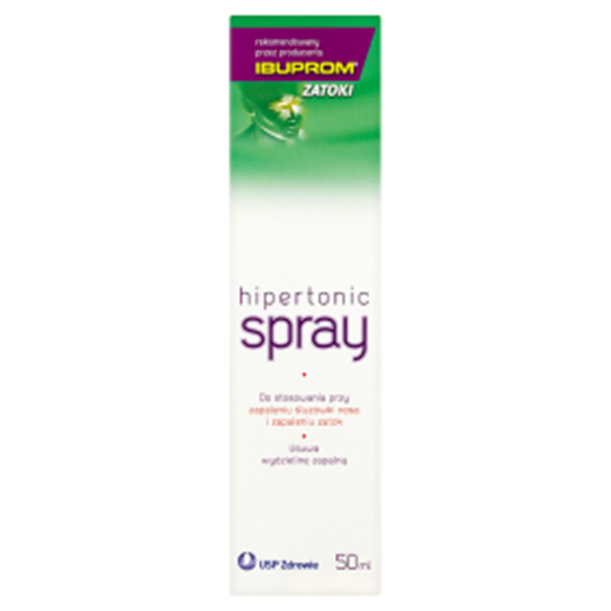 Obrazek Ibuprom Zatoki Hipertonic spray 50 ml