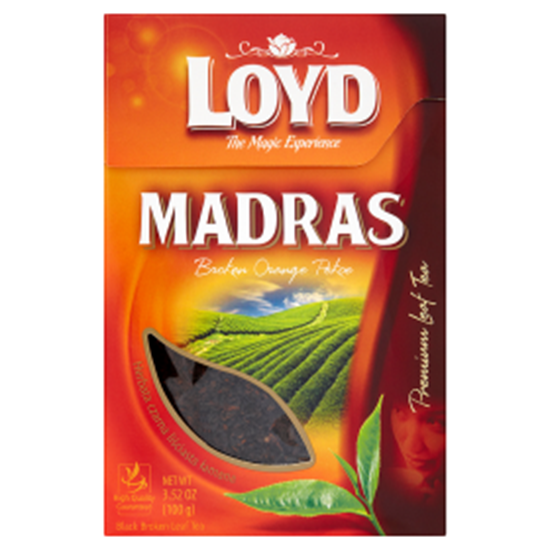 Obrazek Loyd Madras Herbata czarna liściasta łamana 100 g