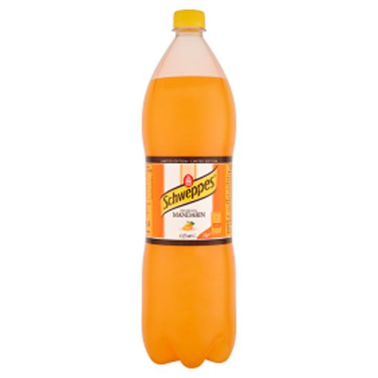 Obrazek Schweppes Mandarin Napój gazowany o smaku mandarynkowym 1,5 l