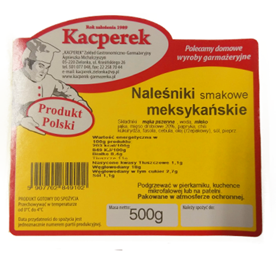 Obrazek Kacperek naleśniki meksykańskie 500 g