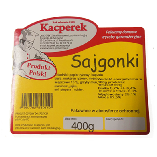 Obrazek Kacperek sajgonki 400 g