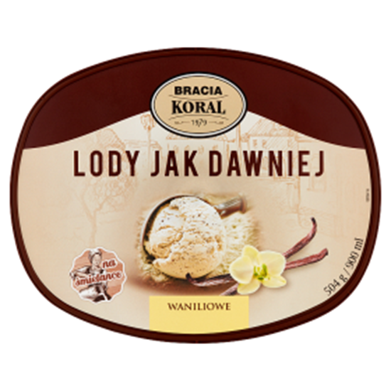 Obrazek Bracia Koral Lody jak dawniej waniliowe 900 ml