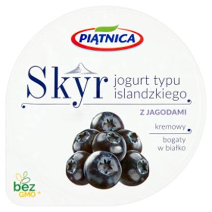 Obrazek Piątnica Skyr Jogurt typu islandzkiego z jagodami 150 g