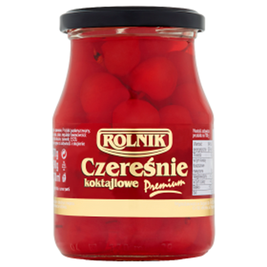Obrazek Rolnik Premium Czereśnie koktajlowe czerwone 370 g