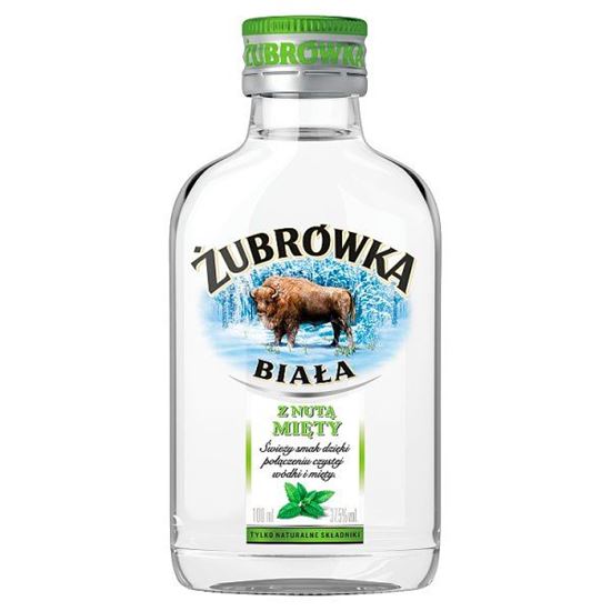 Żubrówka Biała z nutą mięty Wódka smakowa 100 ml
