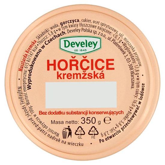 Develey Hořčice Kremžská Musztarda kremska 350 g