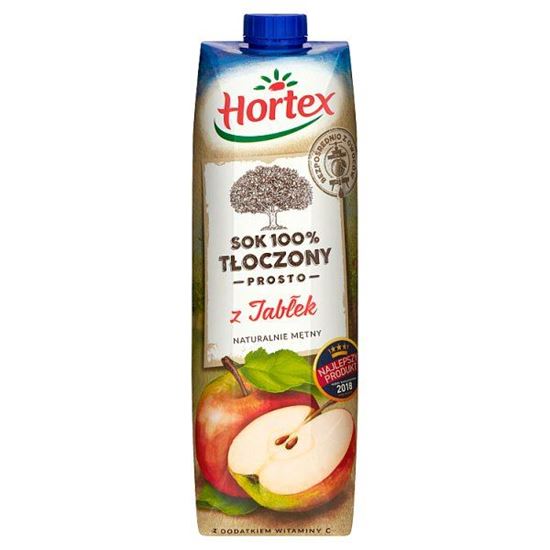 Hortex Sok 100% tłoczony prosto z jabłek 1 l