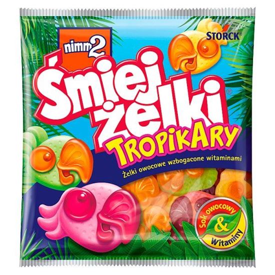 nimm2 Śmiejżelki Tropikary Żelki owocowe wzbogacone witaminami 90 g