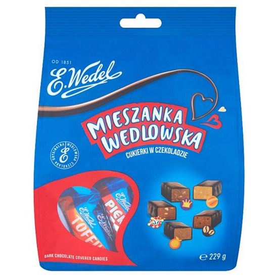 E. Wedel Mieszanka Wedlowska Cukierki w czekoladzie deserowej 229 g