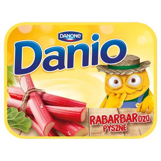 Danone Danio Serek homogenizowany z rabarbarem 135 g